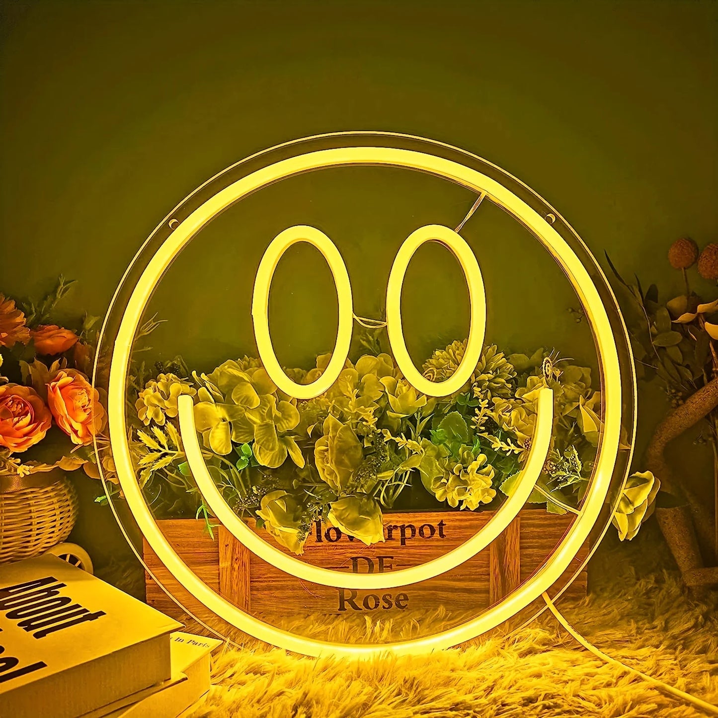 Smile Face LED Neon Sign