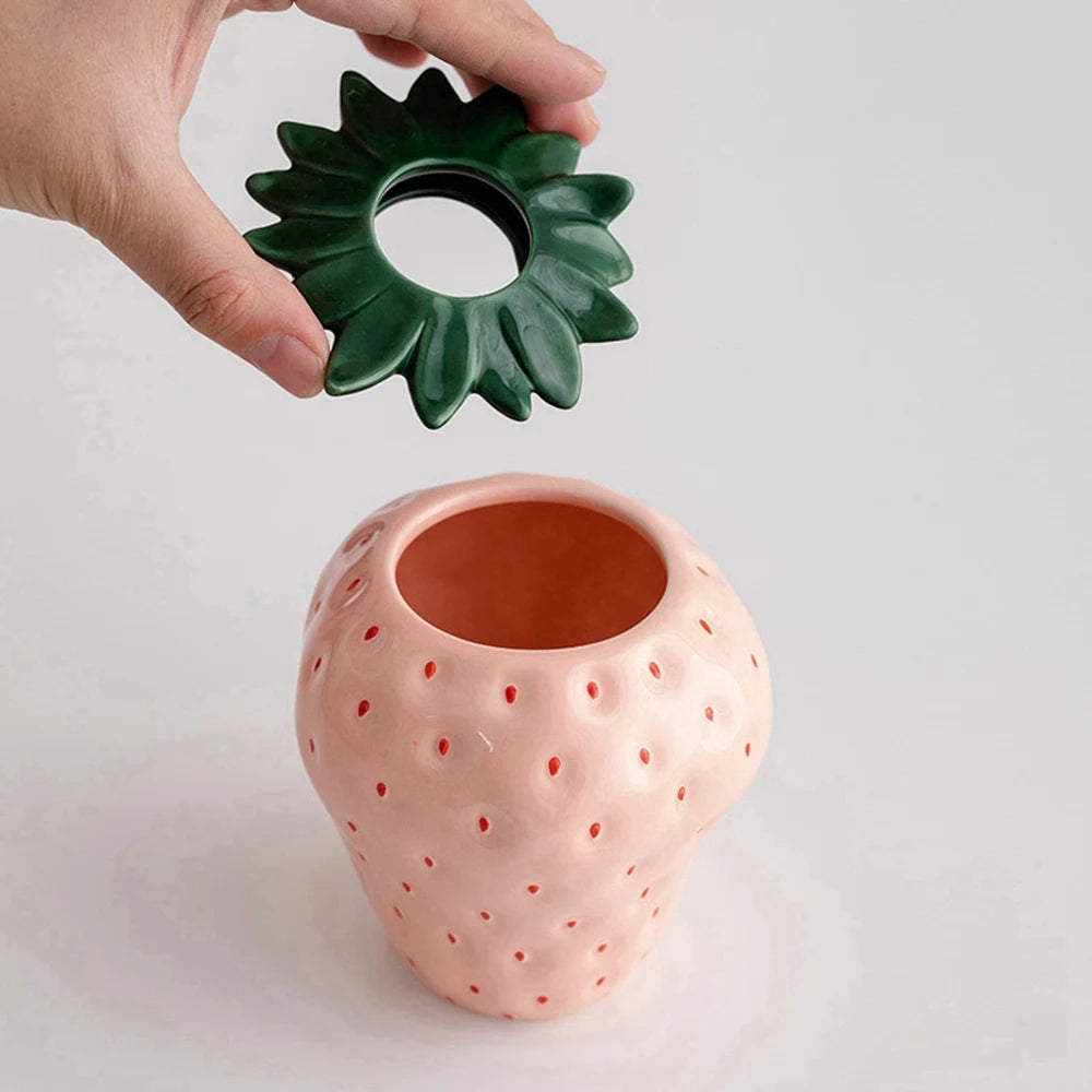 The Fresa: Strawberry Shaped Vase